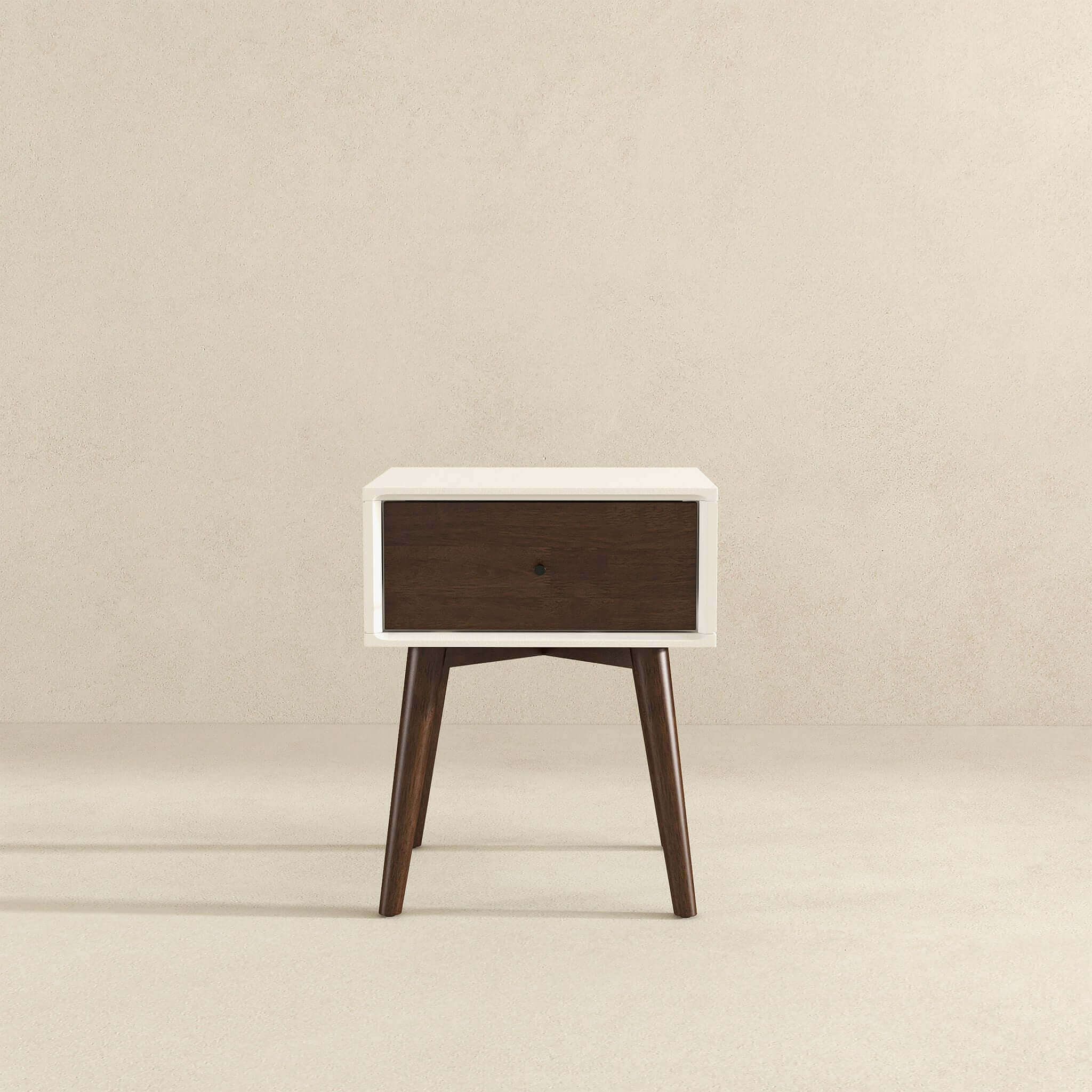 Avery Mid-Century Modern Solid Wood Night Stand 1 Drawer