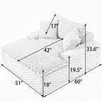 51-Inch Comfort-Bearing Sofa