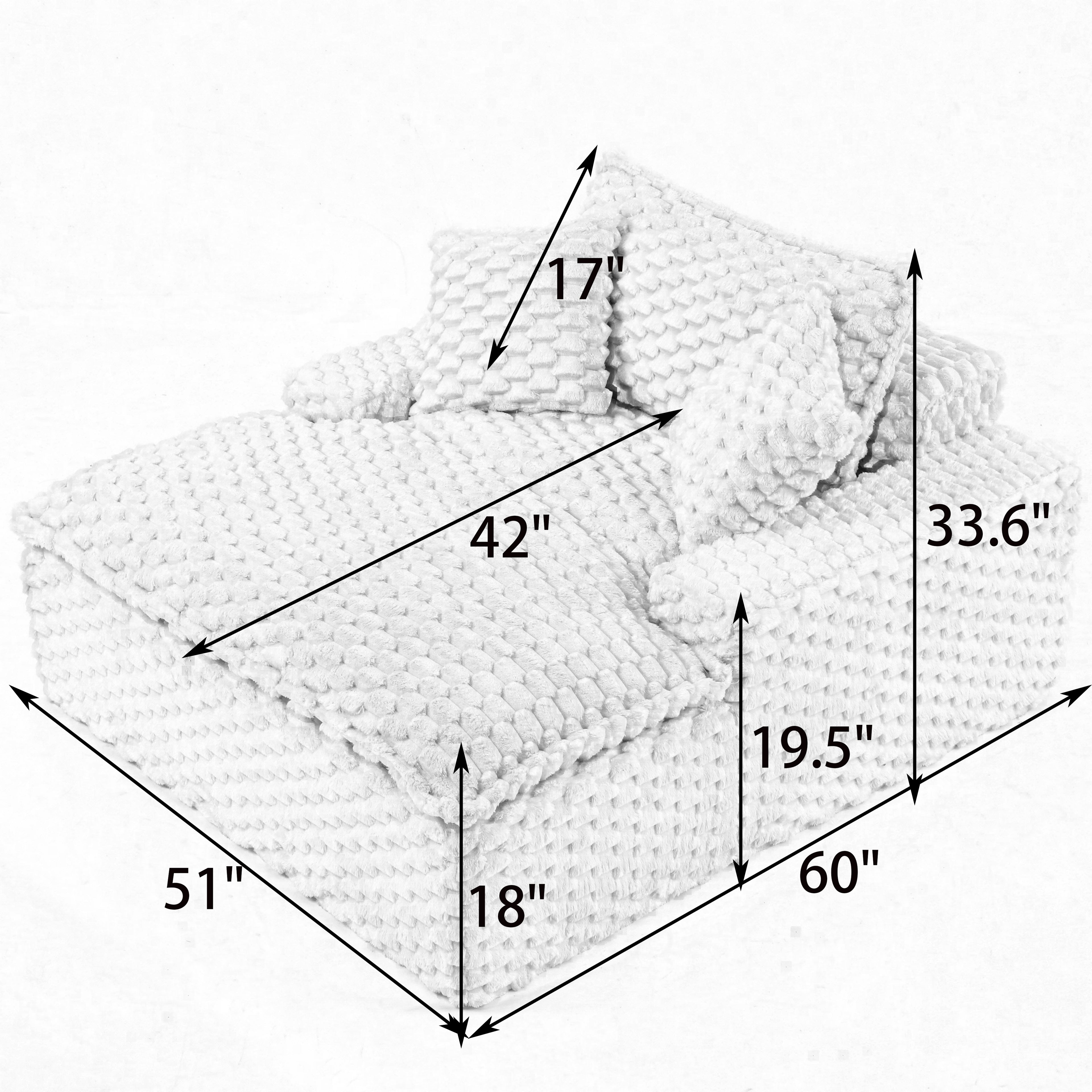 51-Inch Comfort-Bearing Sofa