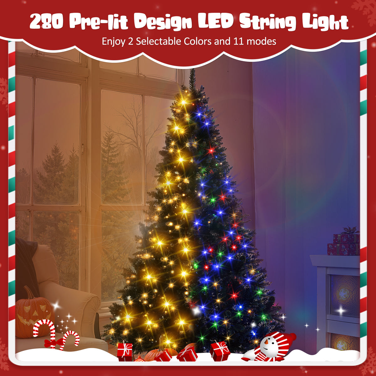 6FT Pre-Lit Christmas Tree