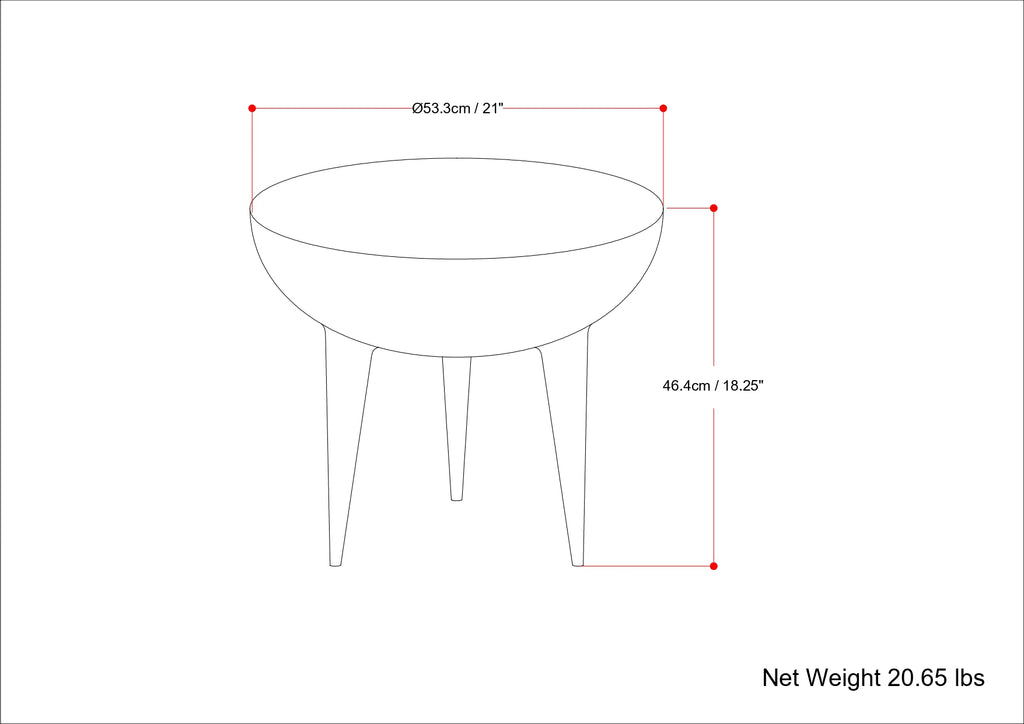 Otto Cast Aluminum Side Table
