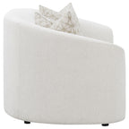 Rory Latte Sloped Arms Loveseat with Pillows