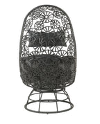 Hikre Clear Glass Patio Furniture Set