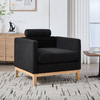35.4" Wide Modern Farmhouse Performance Accent Chair