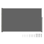 Retractable Side Awning, 71''118'' Aluminum Privacy Screen