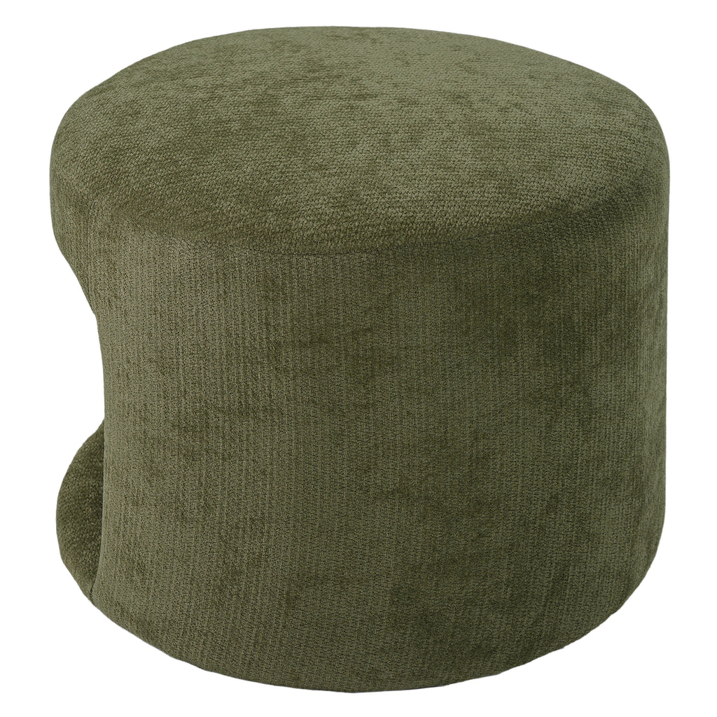 Green Pet Friendly Ottoman with Removable Pet Cushion