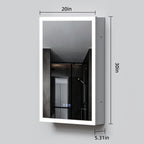 LED Lighted Medicine Cabinet with Mirror