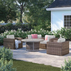 Fully Assembled Patio Seating Group for 4 with Cushions