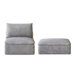 1 Middle Seat + 1 Ottoman