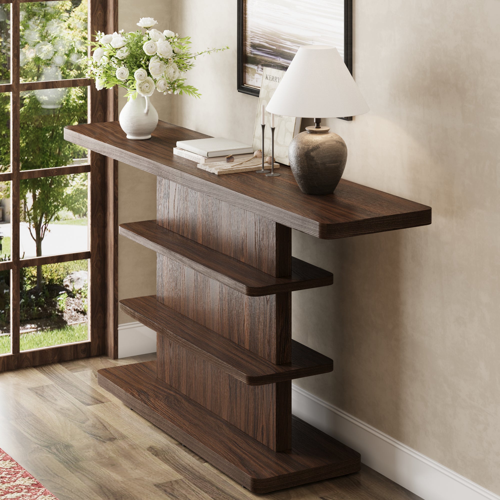 63" Vintage Narrow Console Table