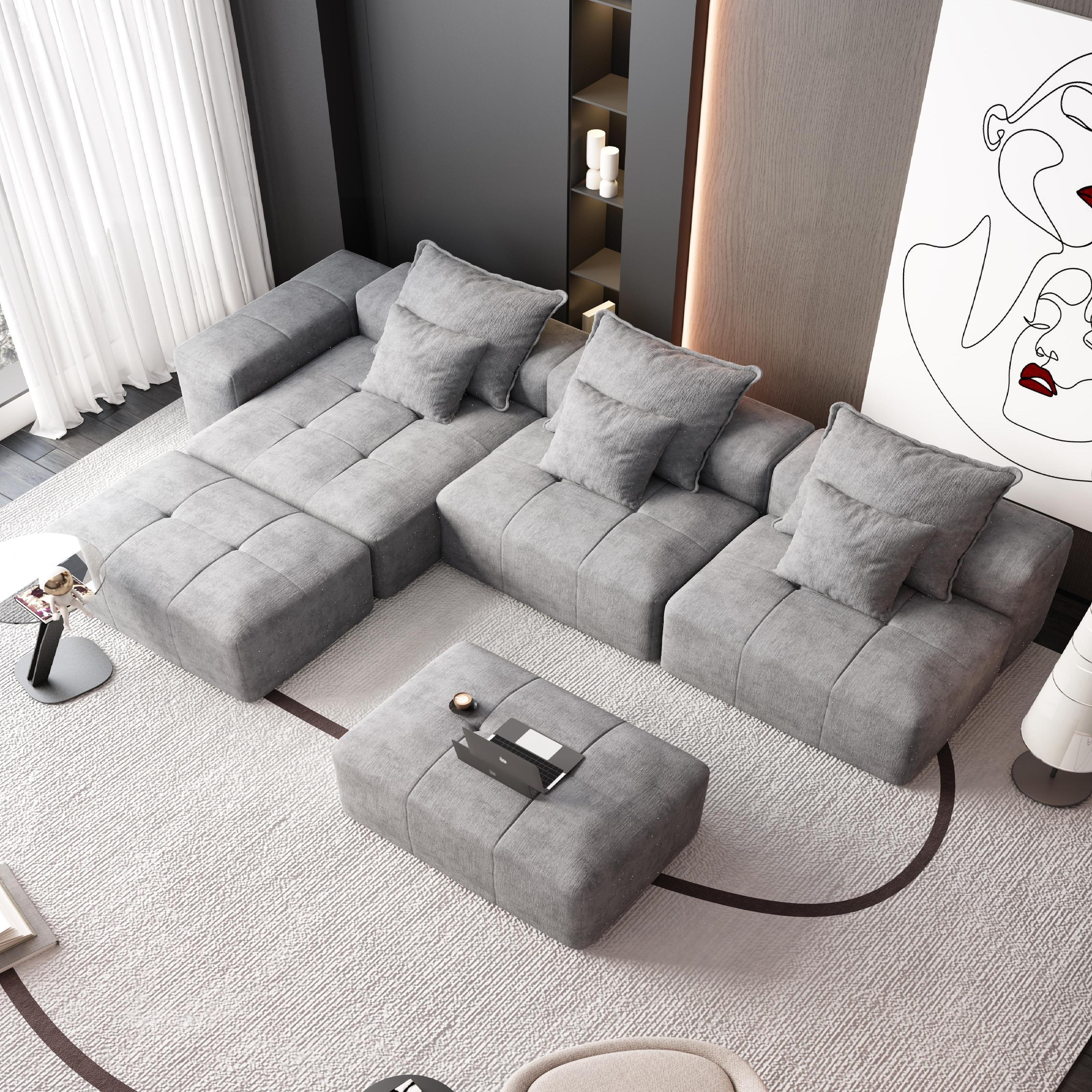 Modern Oversized Modular Sectional Sofa