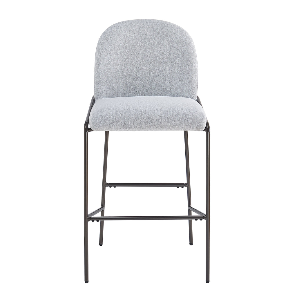 Galen Indoor Metal Upholstered Barstool