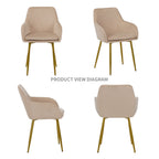 Velvet Dining Chair Set - 2 Pieces