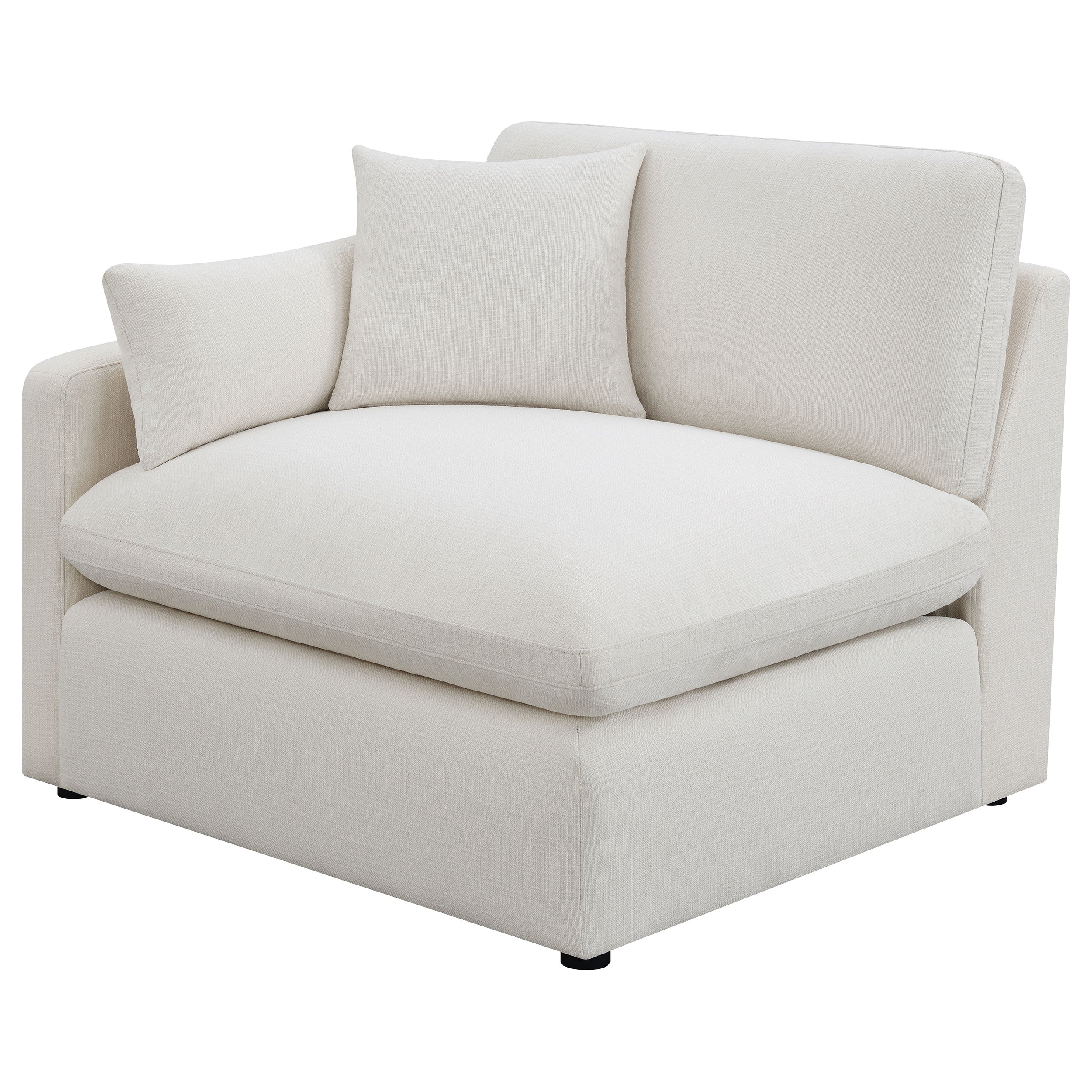 Hobson Upholstered LAF Chair Ivory-CoasterElevations