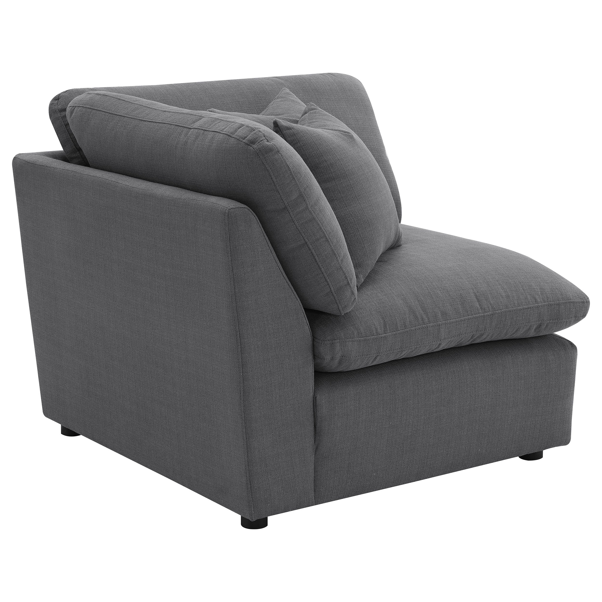 Hobson Upholstered Corner Charcoal-