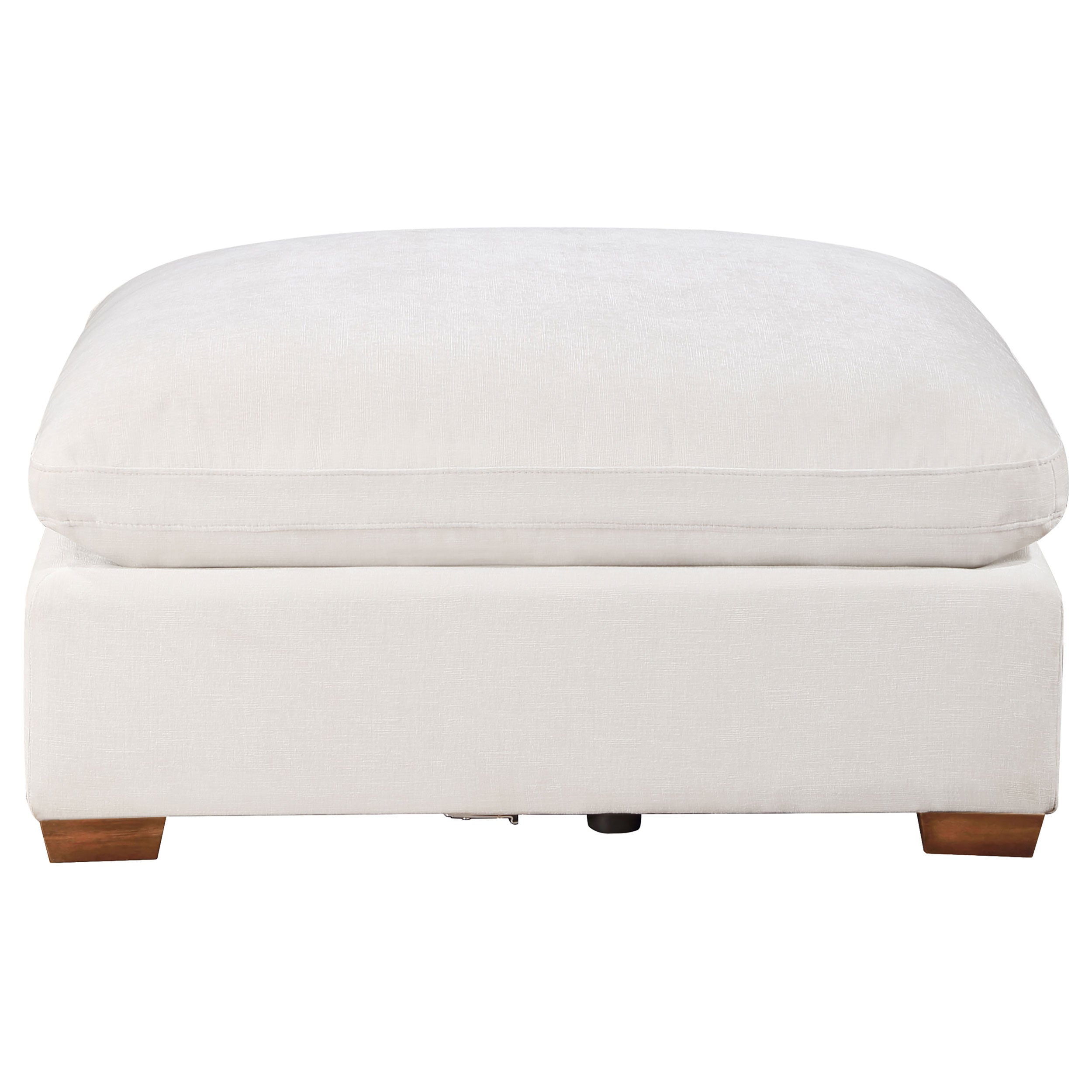 Lakeview Rectangular Upholstered Ottoman Ivory-
