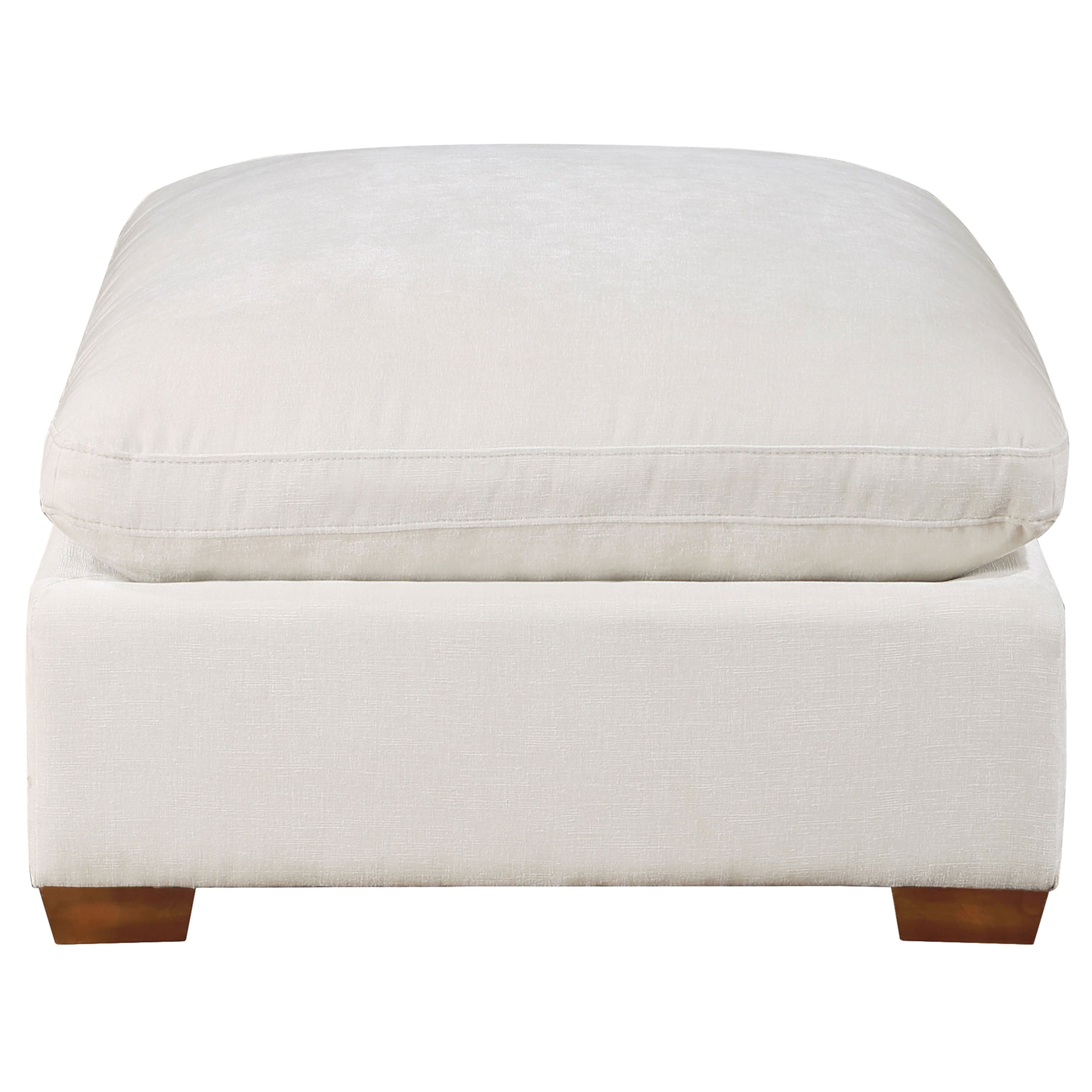 Lakeview Rectangular Upholstered Ottoman Ivory-