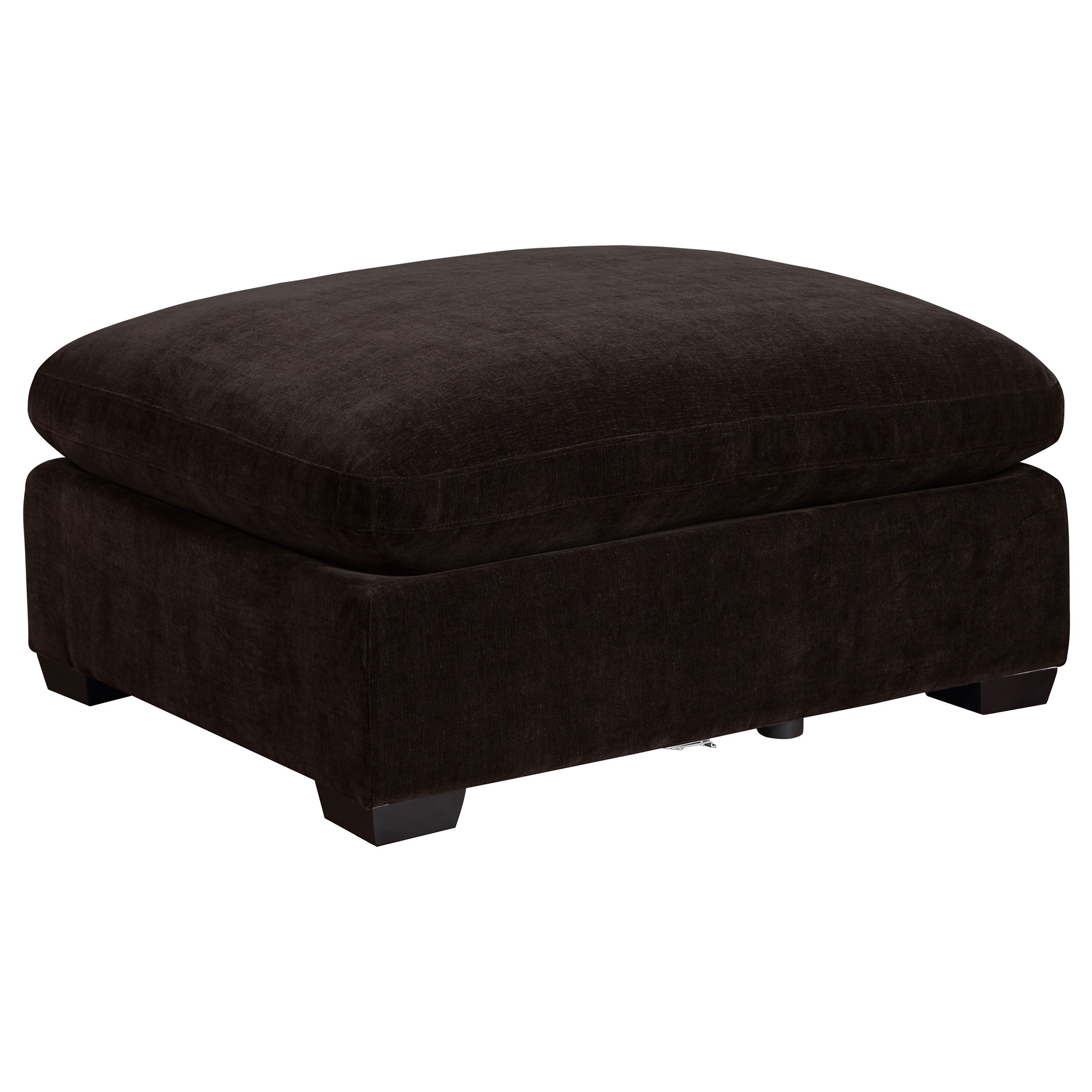 Lakeview Rectangular Upholstered Ottoman Dark Chocolate-