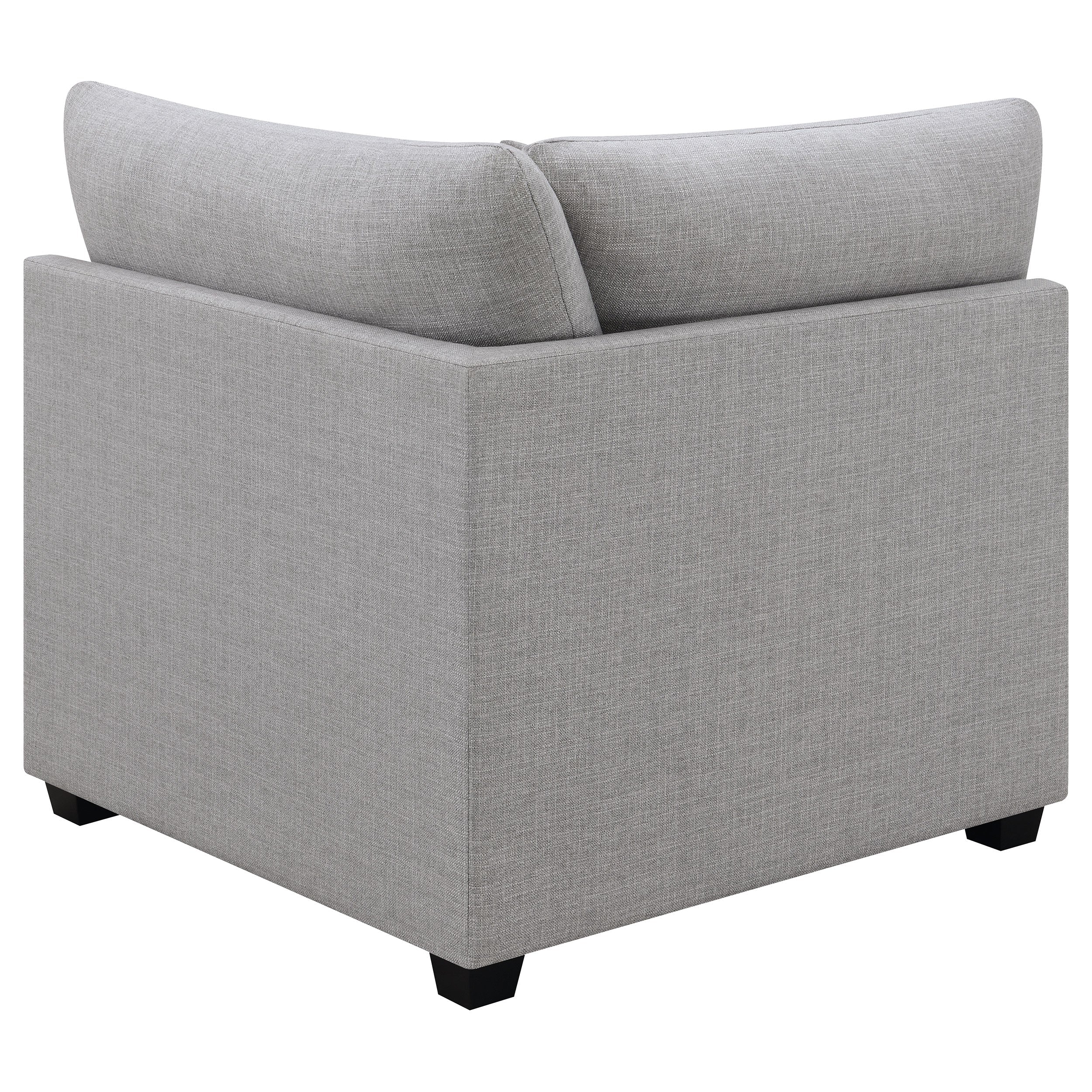 Cambria Upholstered Corner Grey-CoasterElevations