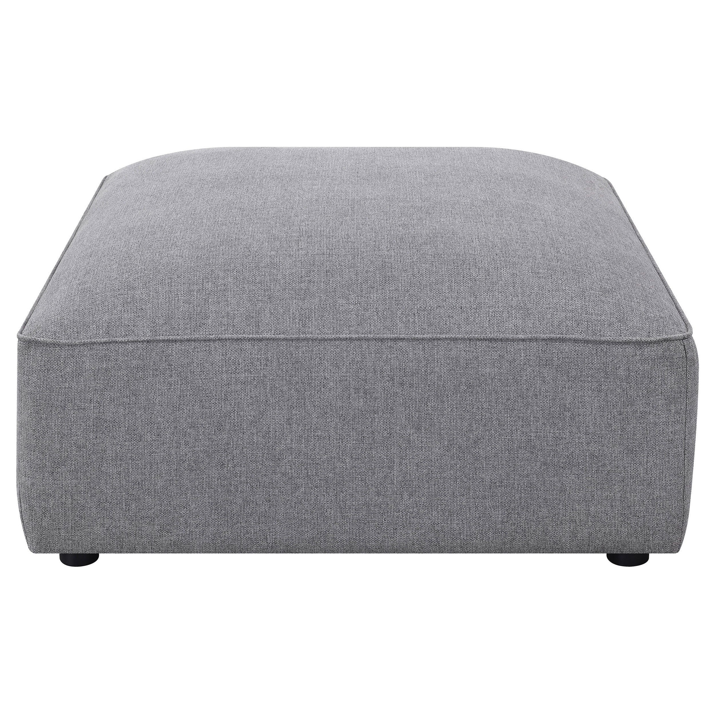 Jennifer Square Upholstered Ottoman Grey-CoasterElevations