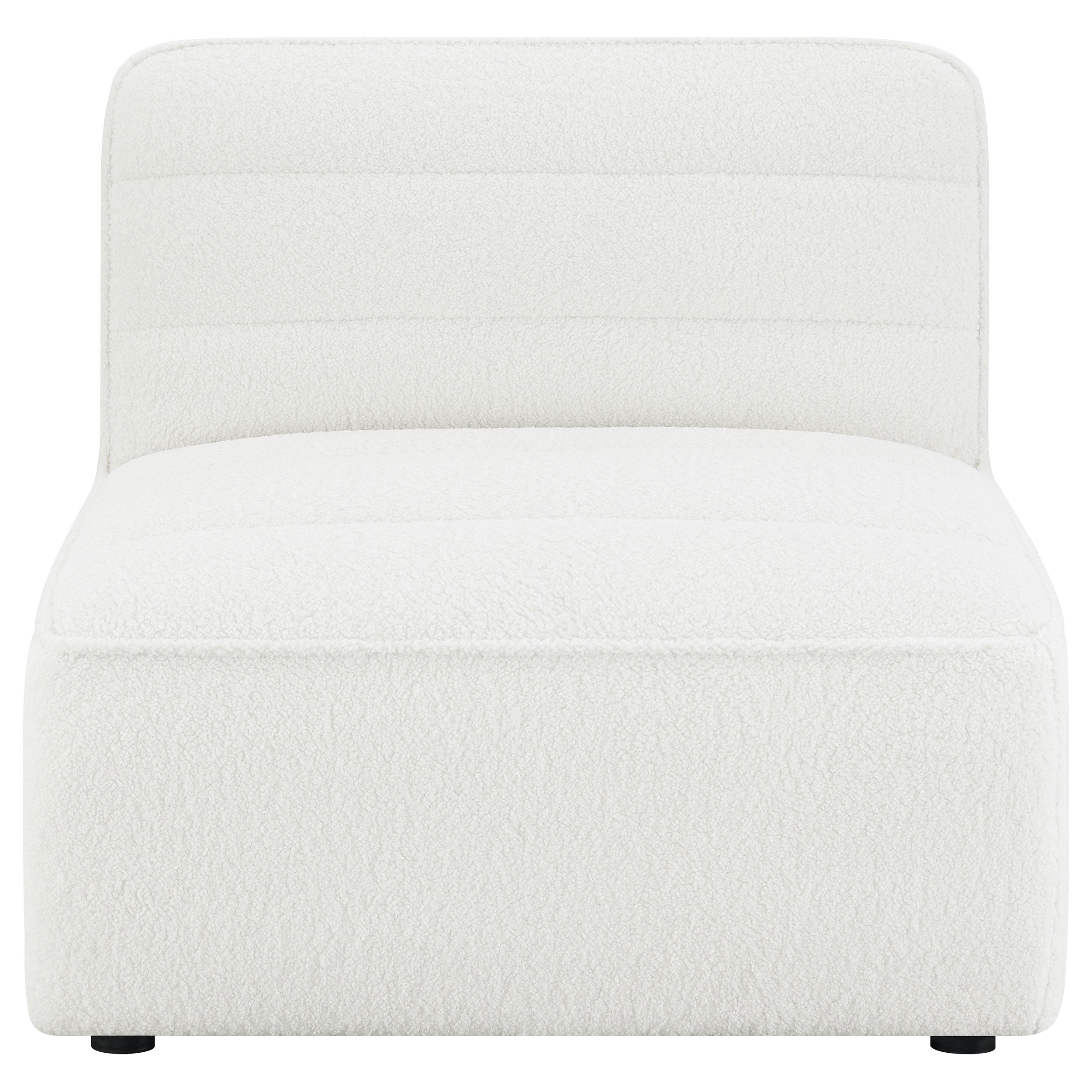 Sunny Upholstered Armless Chair Natural-CoasterElevations