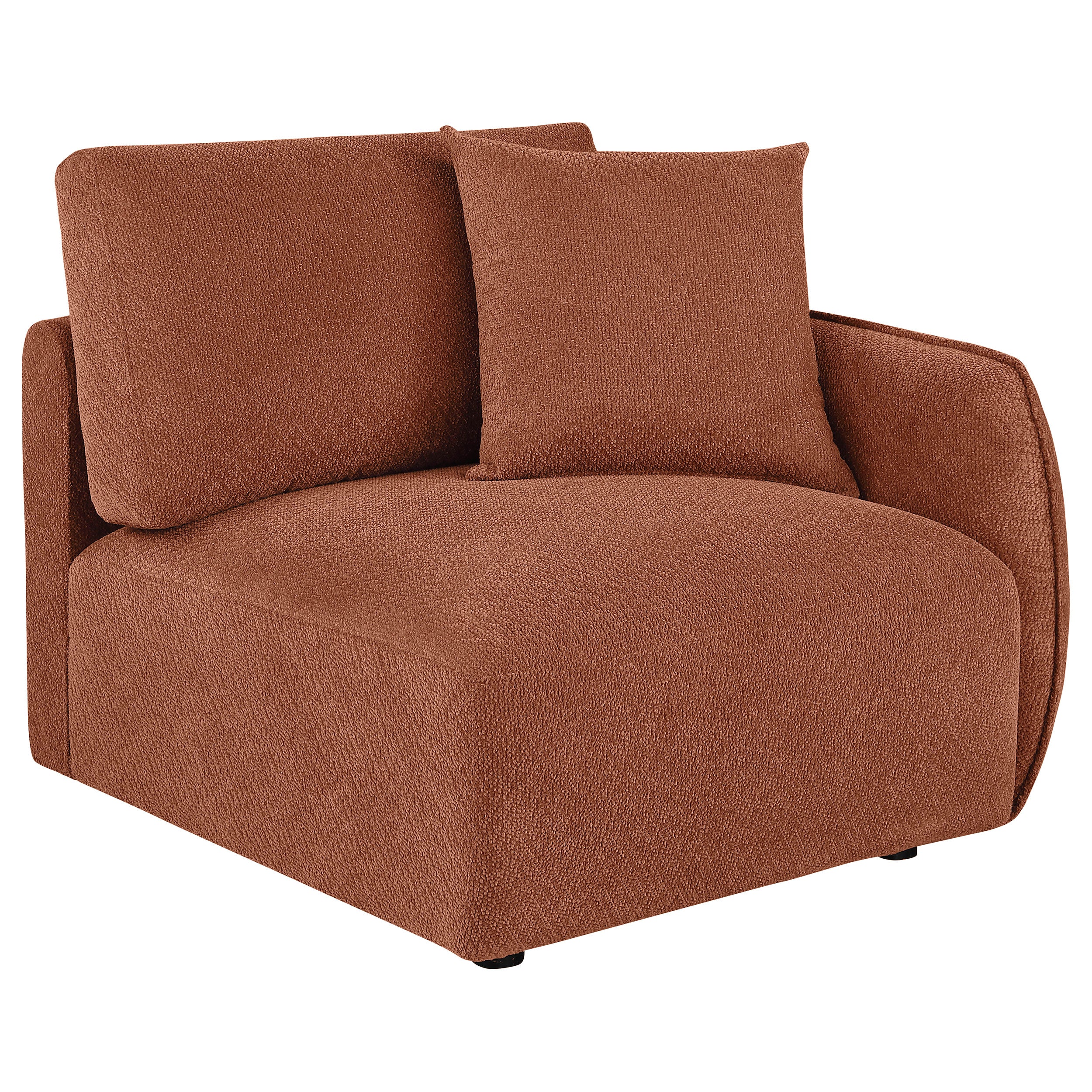 Elysia 6-piece Chenille Upholstered Modular Sectional Sofa Coral-