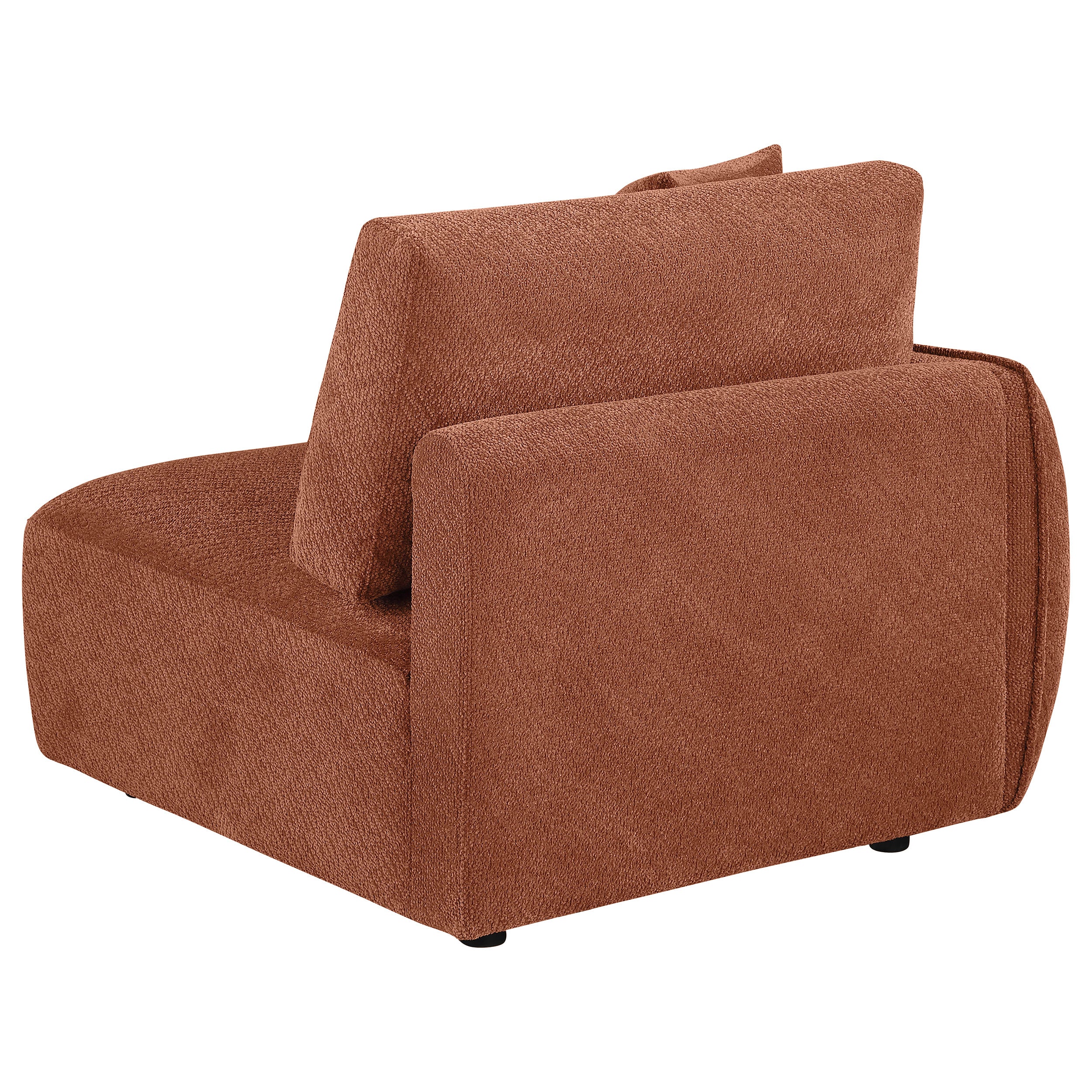 Elysia Chenille Upholstered Modular LAF Chair Coral-