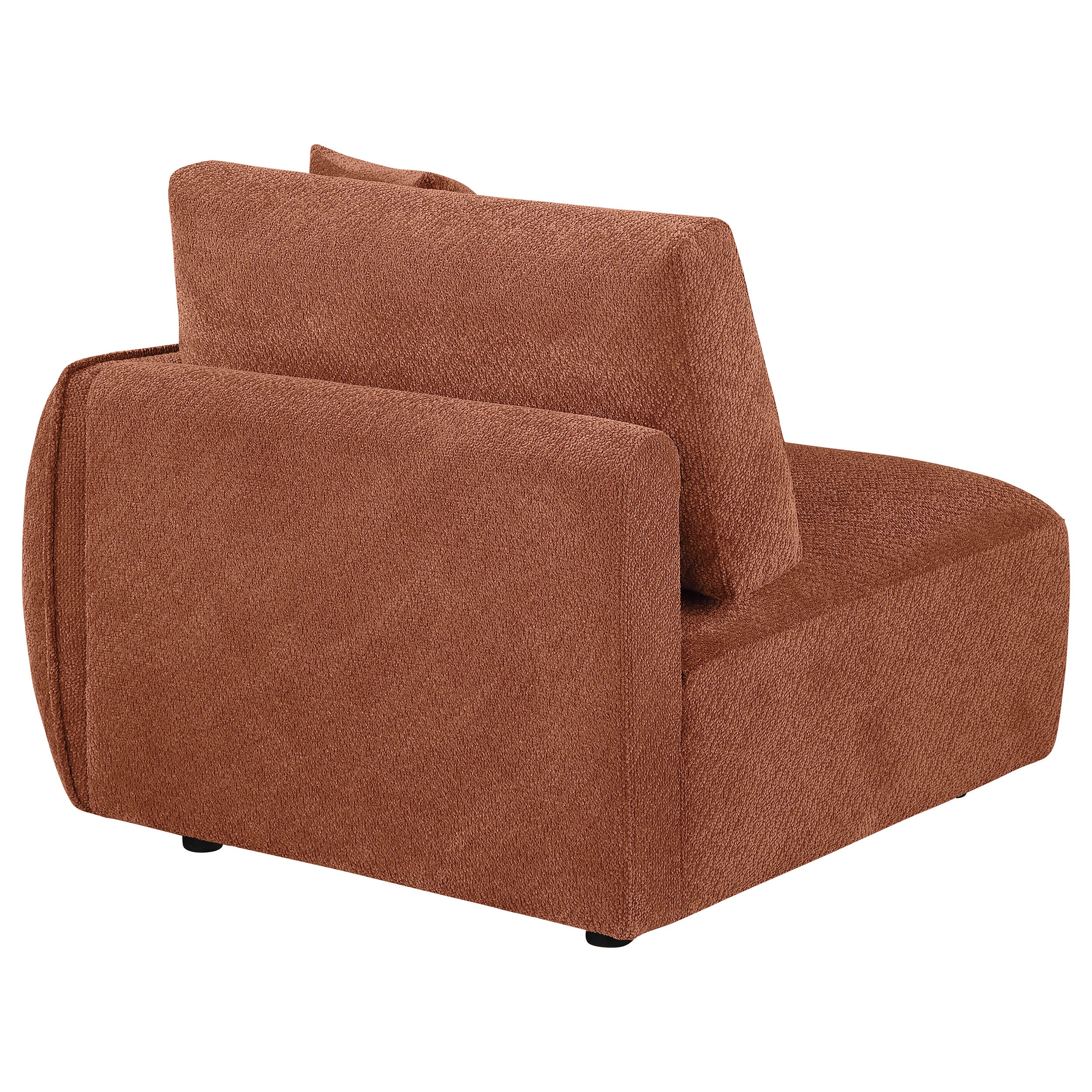 Elysia Chenille Upholstered Modular RAF Chair Coral-