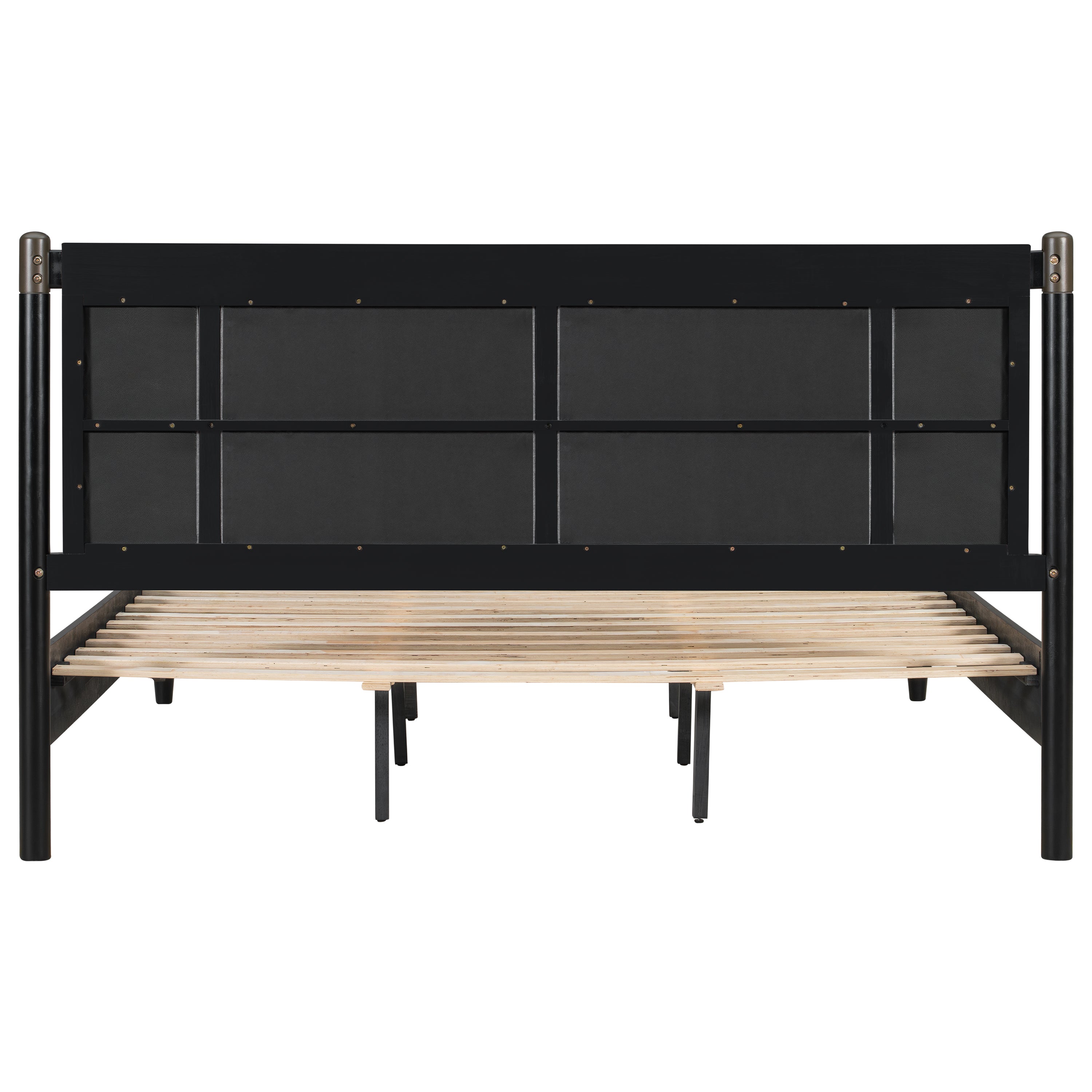 Solid Wood King Bed - Heavy Duty Support
