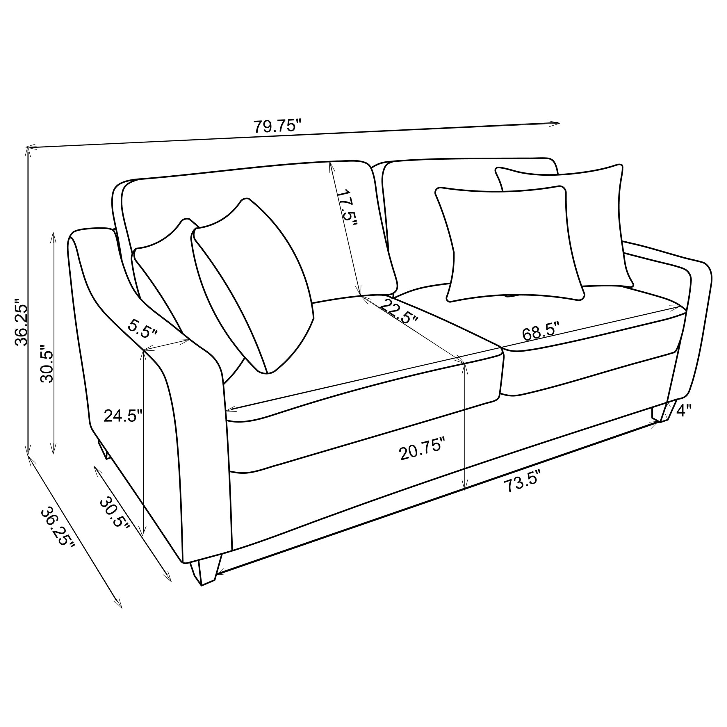 Christine Upholstered Sloped Arm Sofa Beige-CoasterElevations