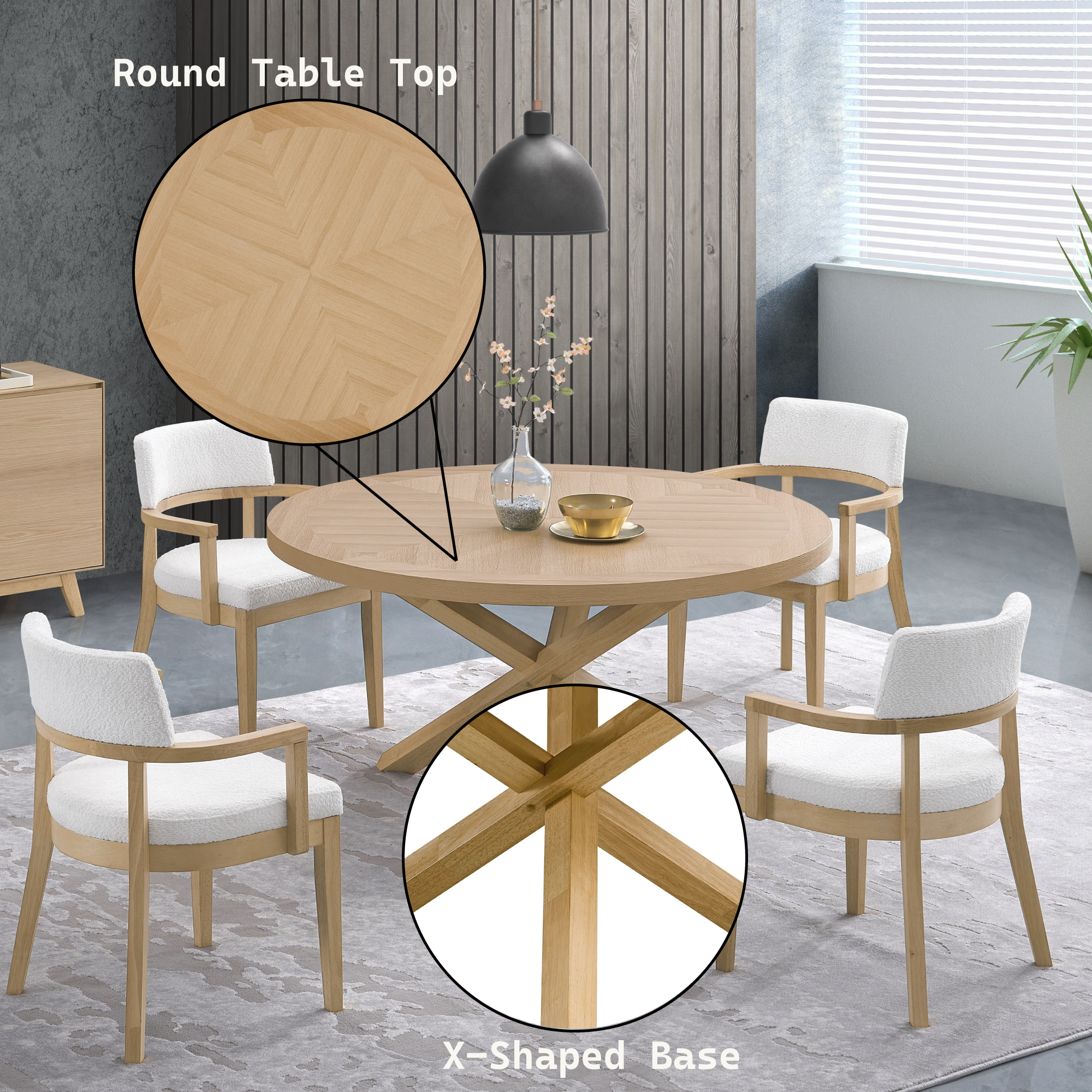 Kasem 5-Piece Dining Room Set