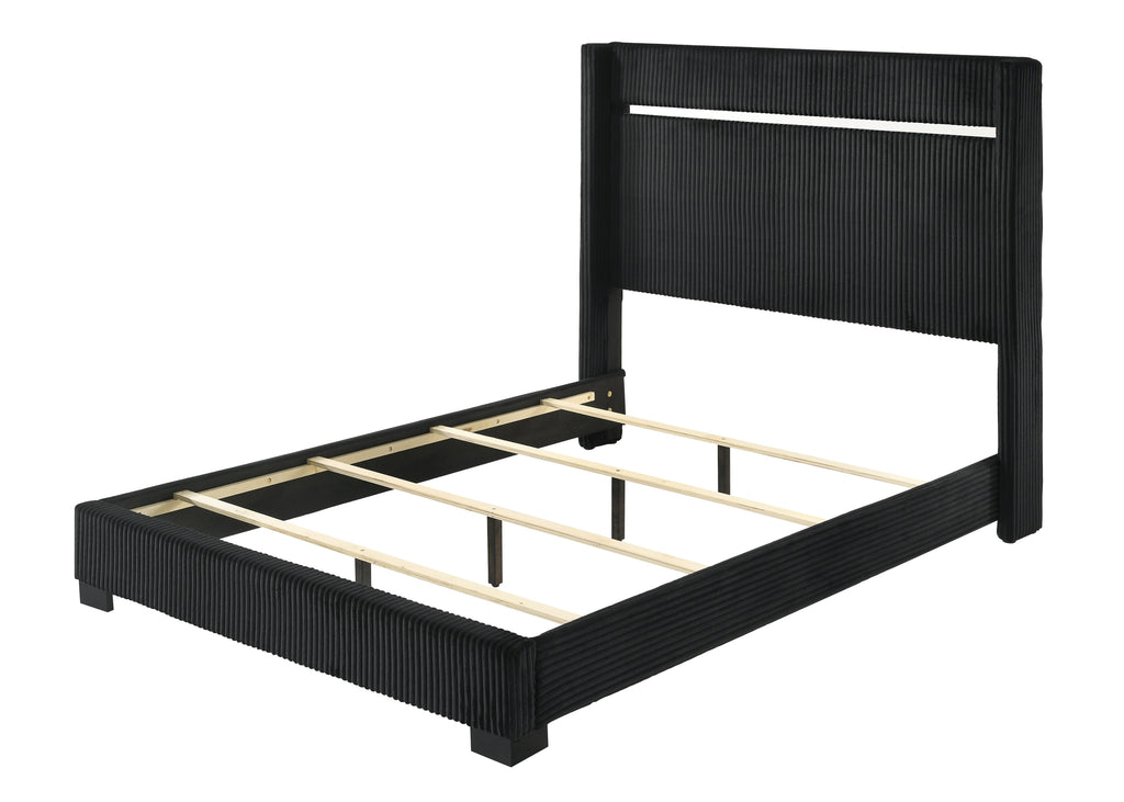 Contemporary Upholstered Queen Size Bed