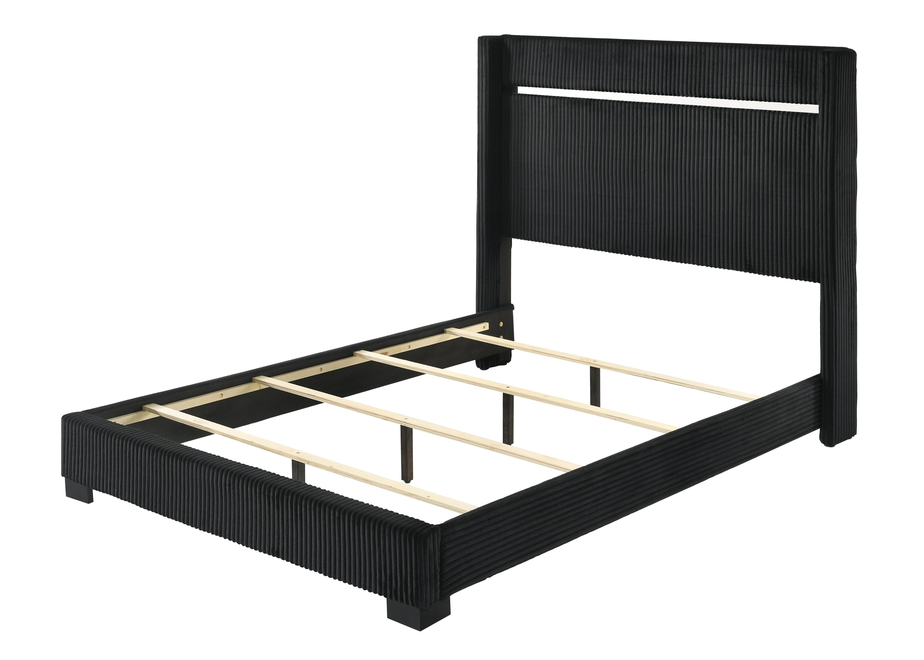 Contemporary Upholstered Queen Size Bed
