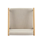 Counter Stool with Iron Frame - Set of 2 - Espresso + Beige