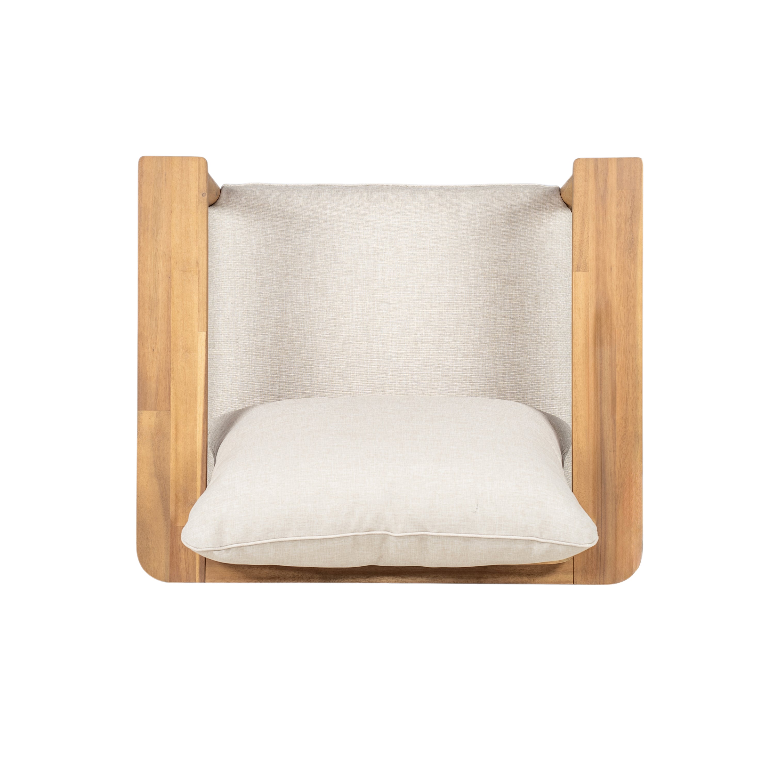 Terassi Outdoor Acacia Wood Lounge Chair, Set of 2