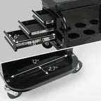 Rolling Creeper Garage/Shop Seat with Three Built-in Drawers
