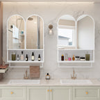 23.62" Modern Double-Arched Mirror Cabinet
