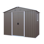 8ft x 4ft Outdoor Metal Storage Shed With Window