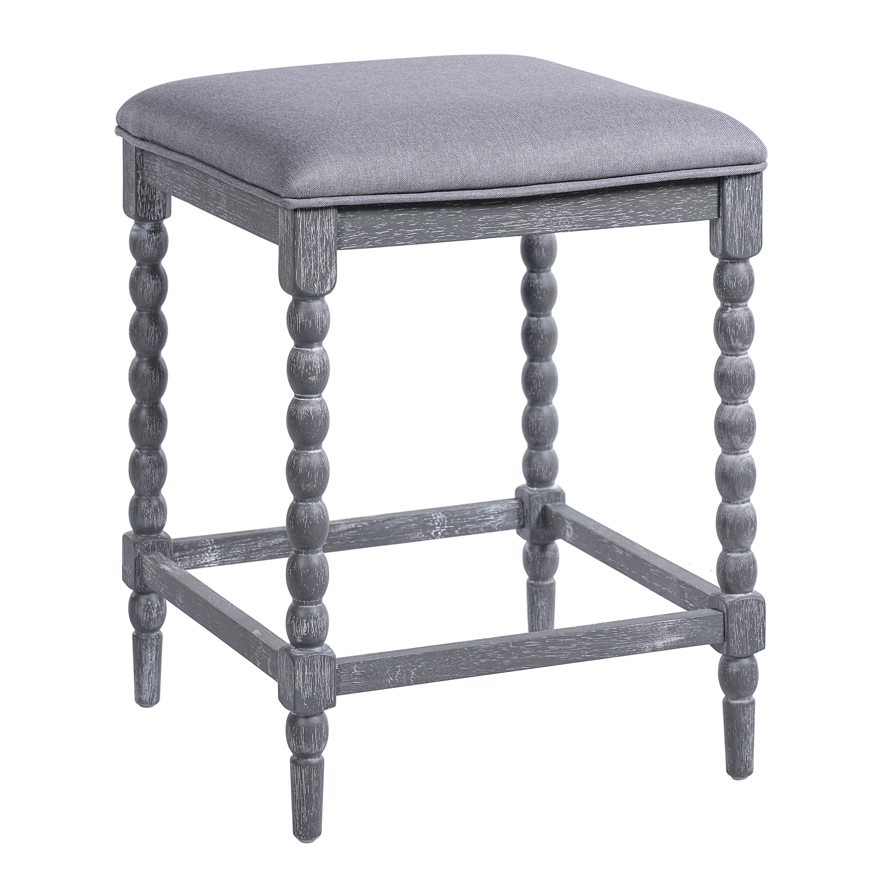 26" Counter Stools Set of 4 with Upholstered Seat