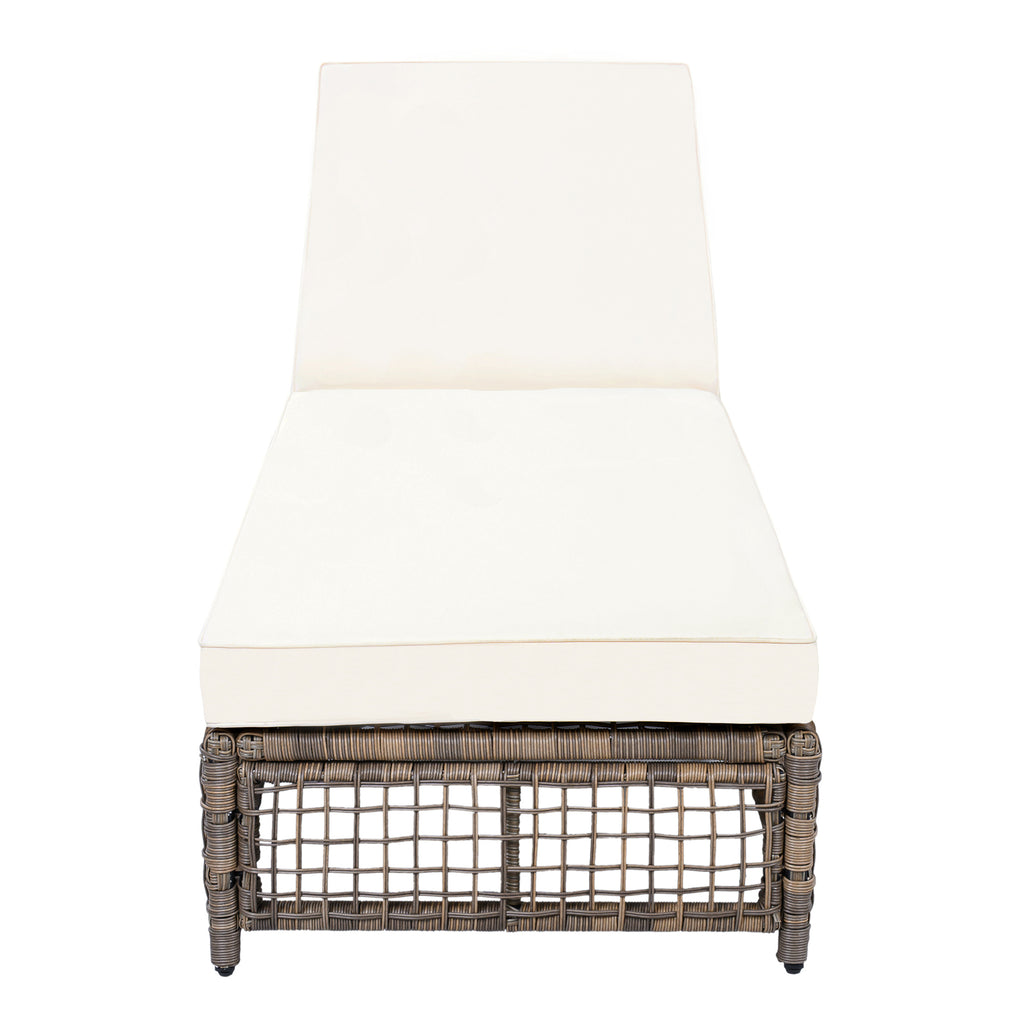 TREXM Outdoor Lounge Chair, Patio Chaise Lounge