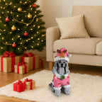 Christmas Poodle Statue