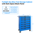 Rolling Metal Tool Chest with 7 Drawers - Blue