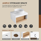 24" Floating Bathroom Vanity with Glossy