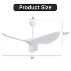 38 Inch Ceiling Fan Without Light