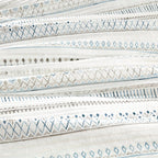 3 Piece Seersucker Quilt Set Taupe/Blue Full/Queen