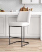Serena Metal Upholstered Counter Stool