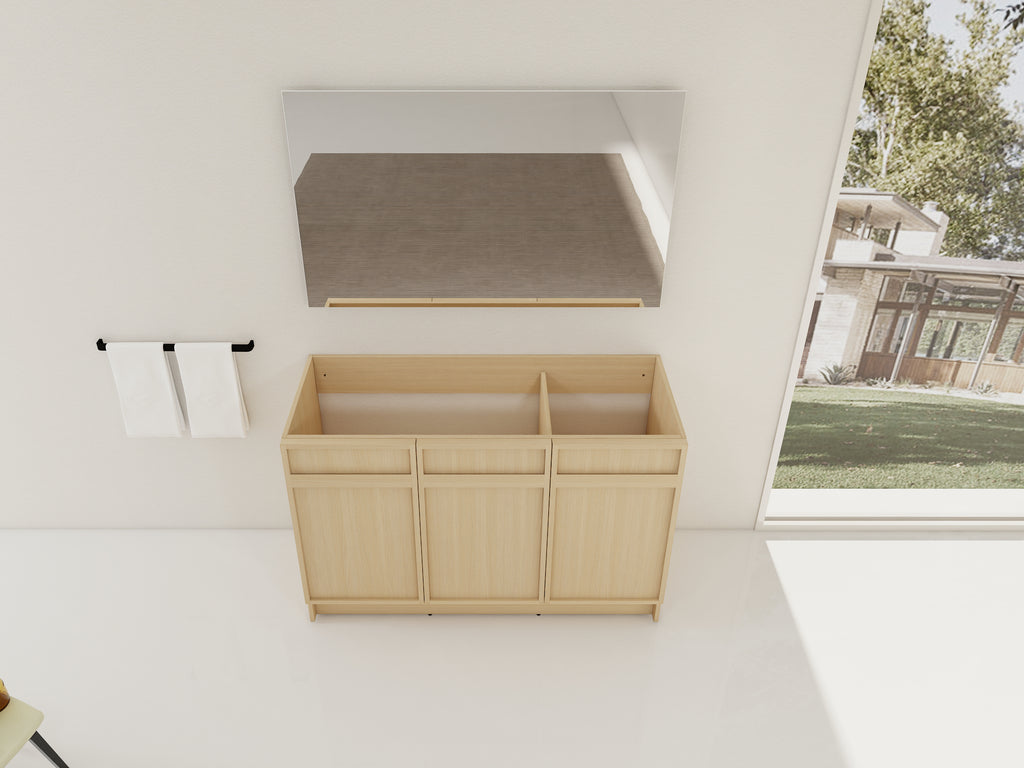 48" Freestanding Bathroom Vanity & 3 Soft-Close Cabinet Doors