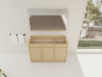 48" Freestanding Bathroom Vanity & 3 Soft-Close Cabinet Doors