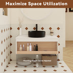 36" Floating Bathroom Vanity with Matte