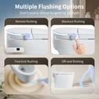 Tankless Smart Toilet With Built-in Bidet